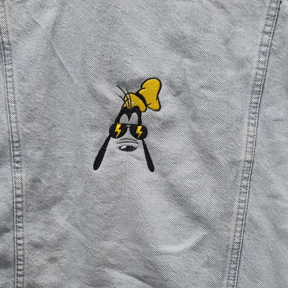 Disney Lightning Goofy Embroidered Oversized Denim Jacket - Picture 2 of 3